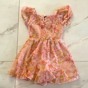 Pink Floral Romper